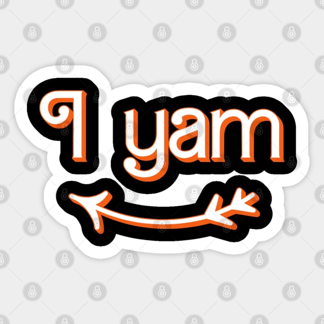 Thanksgiving Matching Couple She's My Sweet Potato I Yam Set Sticker by StarMa